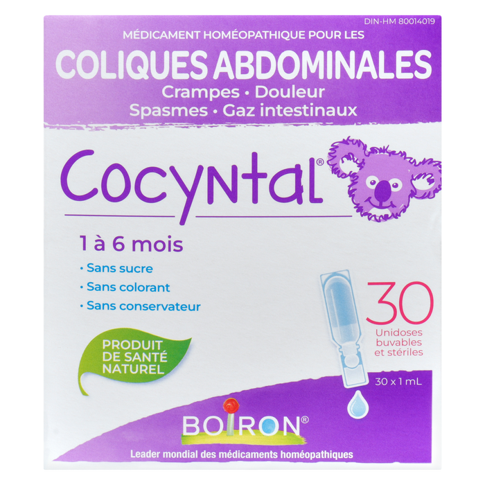 Boiron Cocyntal 1 à 6 mois 30 Unidoses stériles buvables x 1 ml