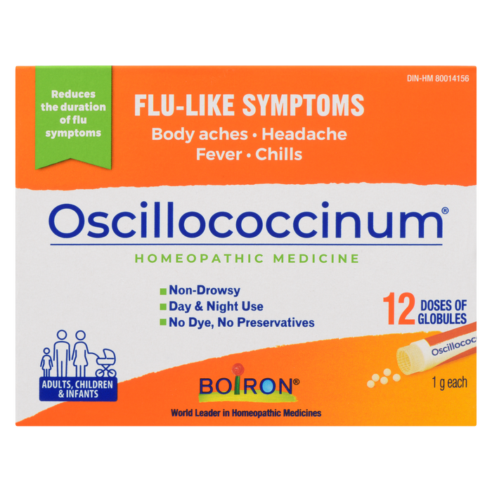 Boiron Oscillococcinum Homeopathic Medicine Adults, Children & Infants 12 Doses of Globules x 1 g