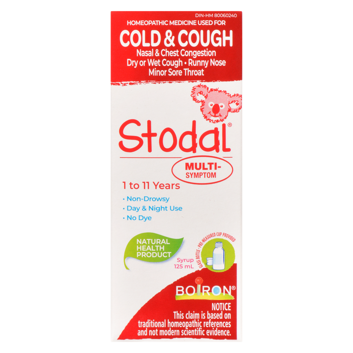 Boiron Stodal Syrup Multi-Symptom 1 to 11 Years 125 ml