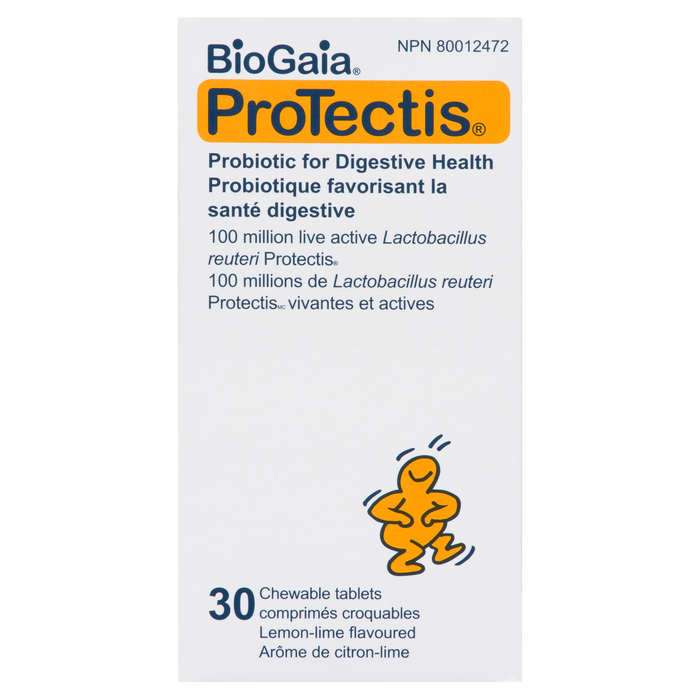 BioGaia ProTectis Probiotic Chewable Tablets Lemon-Lime Flavoured 30 Chewable Tablets