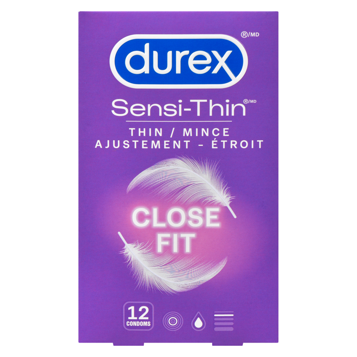 Préservatifs Durex Sensi-Thin Slim Fit 12 préservatifs