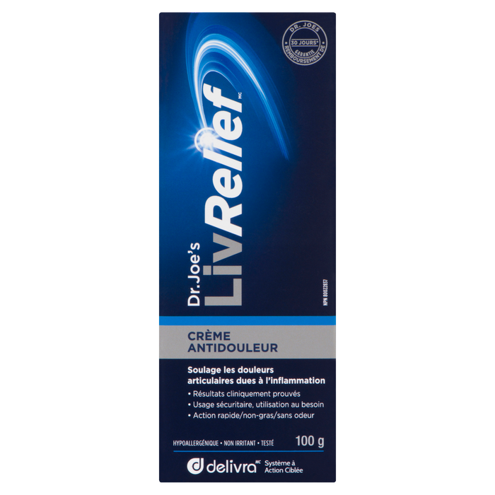 Crème anti-douleur LivRelief 100 g