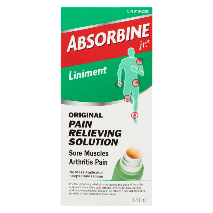 Absorbine Jr. Liniment Original Pain Relieving Solution 120 ml