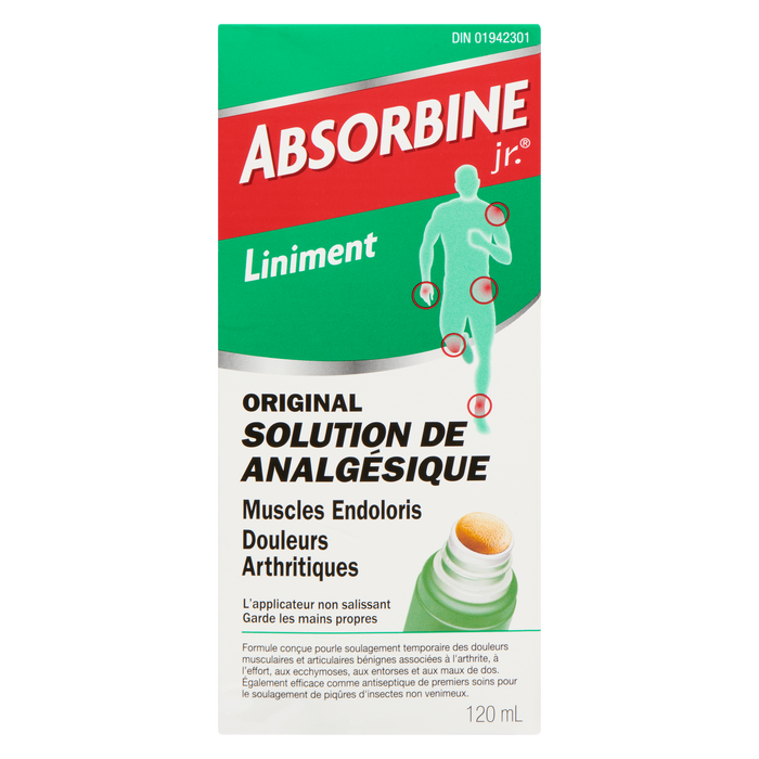 Absorbine Jr. Liniment Original Pain Relieving Solution 120 ml