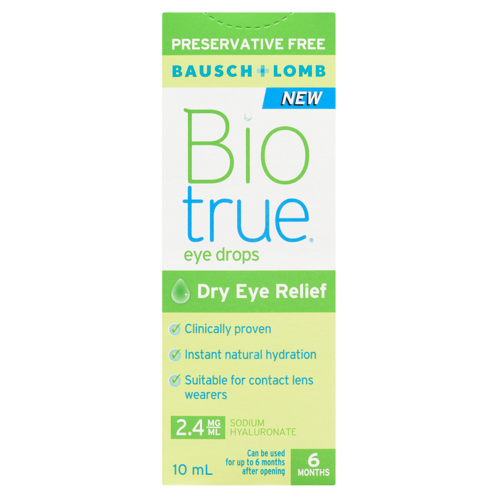 Gouttes pour les yeux Bausch + Lomb Bio True 10 ml