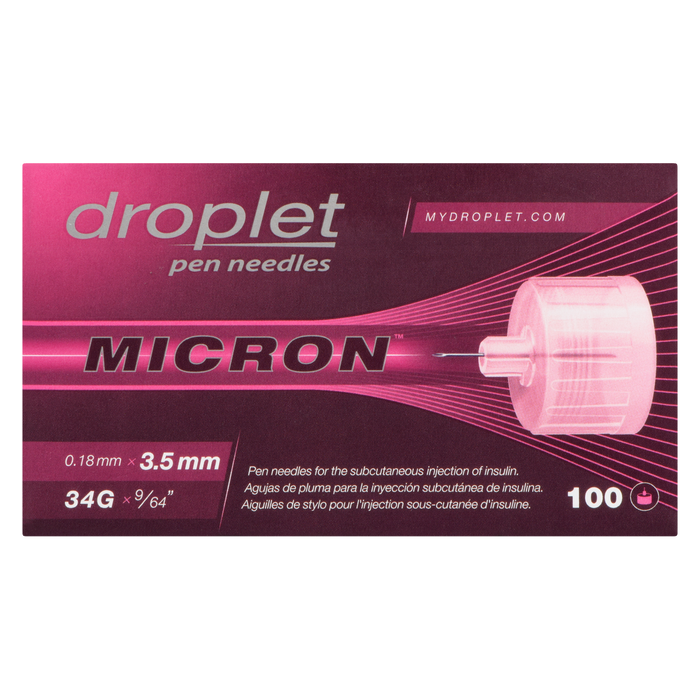 Droplet Micron Pen Needles 0.18 mm x 3.5 mm