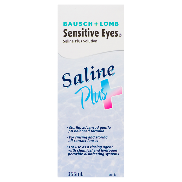 Bausch + Lomb Sensitive Eyes Solution saline Plus stérile 355 ml