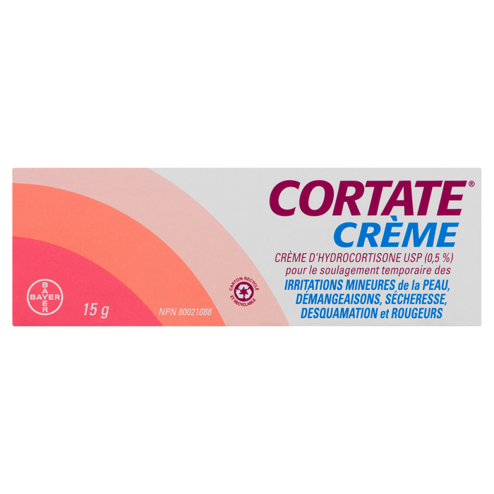 Crème d'hydrocortisone cortate USP (0,5 %) 15 g