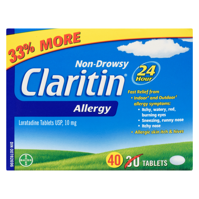 Claritin Allergie 24 heures 40 comprimés