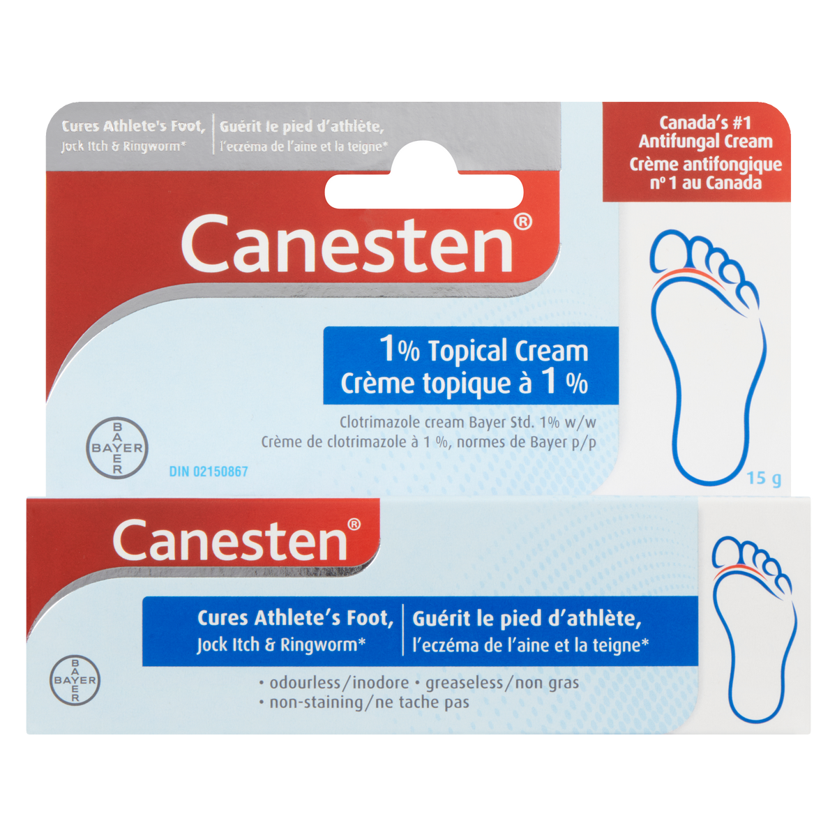 Canesten 1% Topical Cream 15 g — GreenShield Pharmacy Health Store