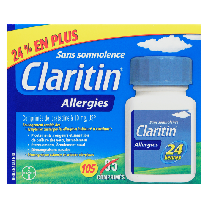 Claritin Allergie 24 heures 105 comprimés