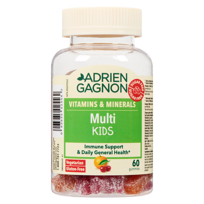 Adrien Gagnon Multi Kids Sugar Free 60 Gummies