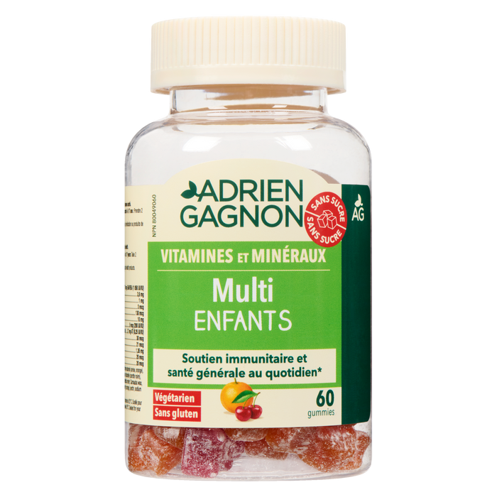 Adrien Gagnon Multi Kids Sugar Free 60 Gummies