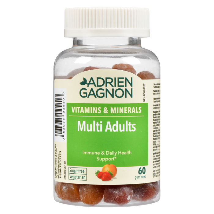 Adrien Gagnon Multi Adults Sugar Free 60 Gummies