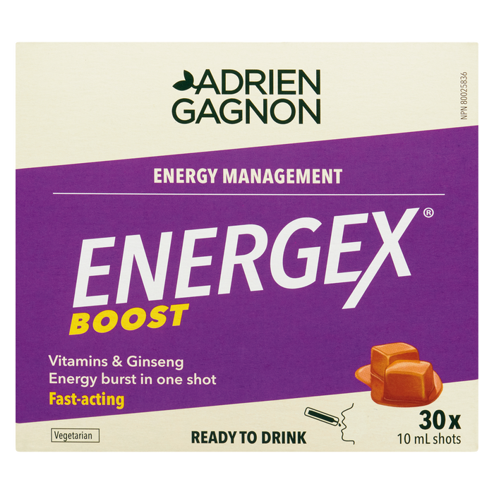 Adrien Gagnon Energex Boost Gestion de l'énergie 30 doses de 10 ml