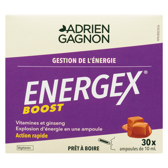 Adrien Gagnon Energex Boost Gestion de l'énergie 30 doses de 10 ml