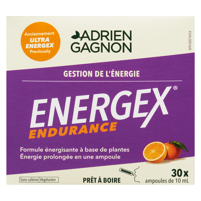 Adrien Gagnon Energex Endurance Energy Management 30 doses de 10 ml