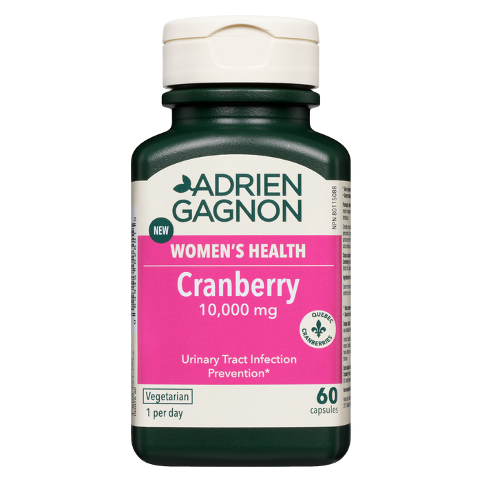 Adrien Gagnon Santé des Femmes Canneberge 10 000 mg 60 Capsules