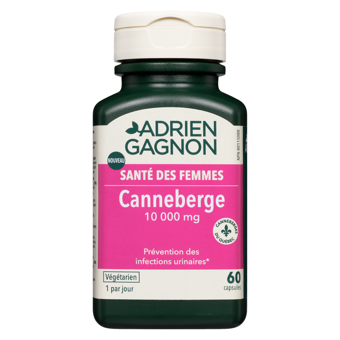 Adrien Gagnon Santé des Femmes Canneberge 10 000 mg 60 Capsules