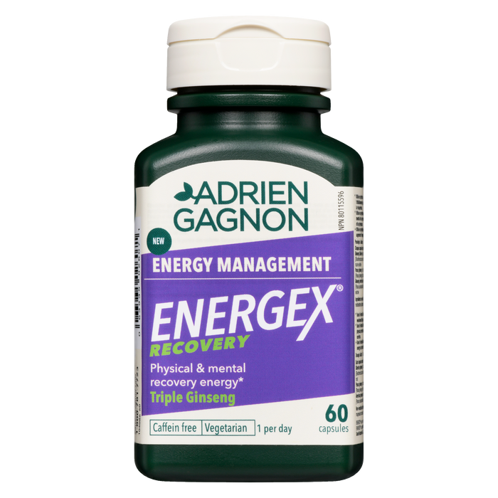 Adrien Gagnon Energex Recovery Gestion de l'énergie 60 capsules