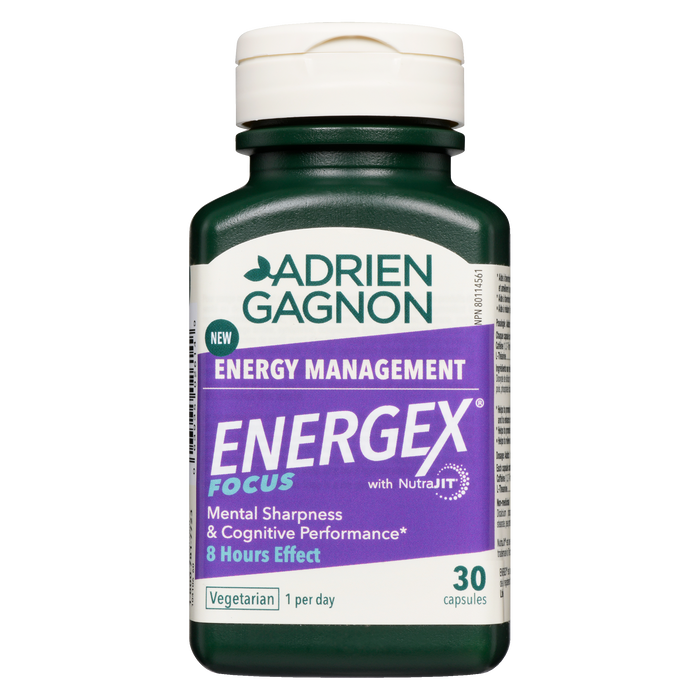 Adrien Gagnon Energex Focus Gestion de l'énergie 30 capsules