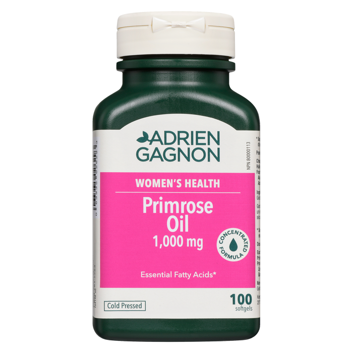 Adrien Gagnon Women's Health Primrose Oil 1,000 mg 100 Softgels