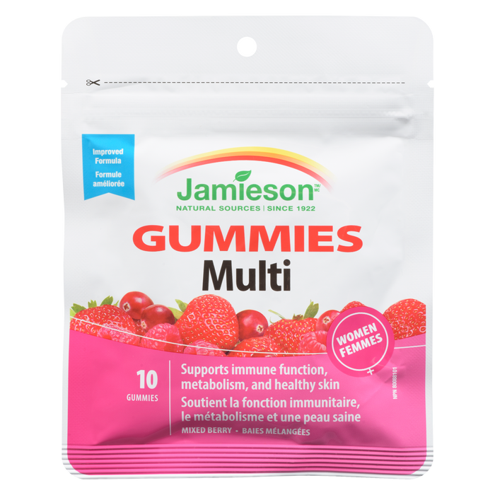 Jamieson Multi Women Mélange de baies 10 bonbons gélifiés