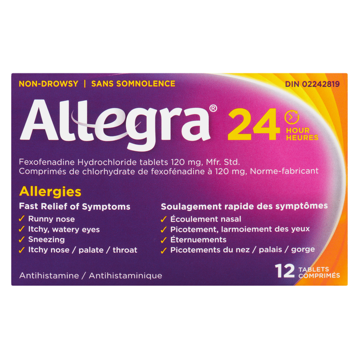 Allegra Allergies 24 Hour 12 Tablets