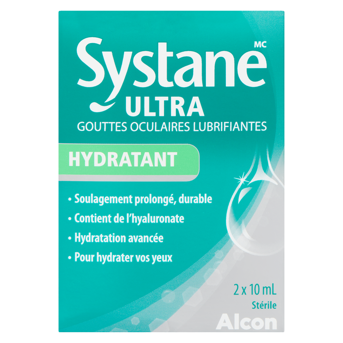 Systane Ultra Lubricant Eye Drops Hydration 2 x 10 ml