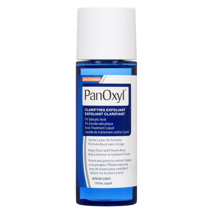 PanOxyl Acne Treatment Liquid Clarifying Exfoliant 2% Salicylic Acid 118 ml