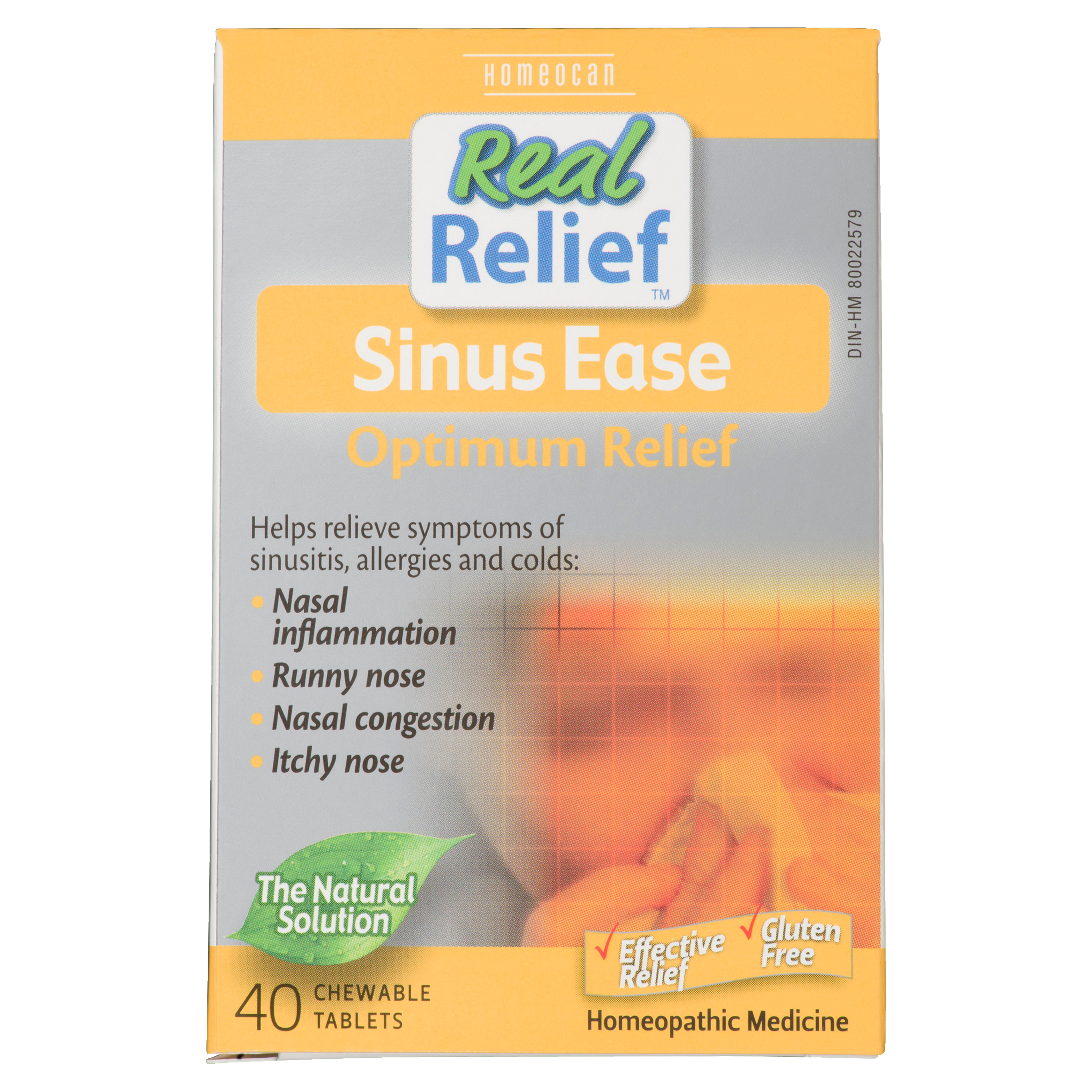 Homeocan Real Relief Homeopathic Medicine Sinus Ease Optimum Relief 40 ...