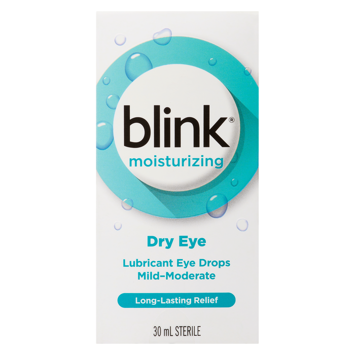 Collyre lubrifiant Blink pour yeux secs légers à modérés, stérile, 30 ml