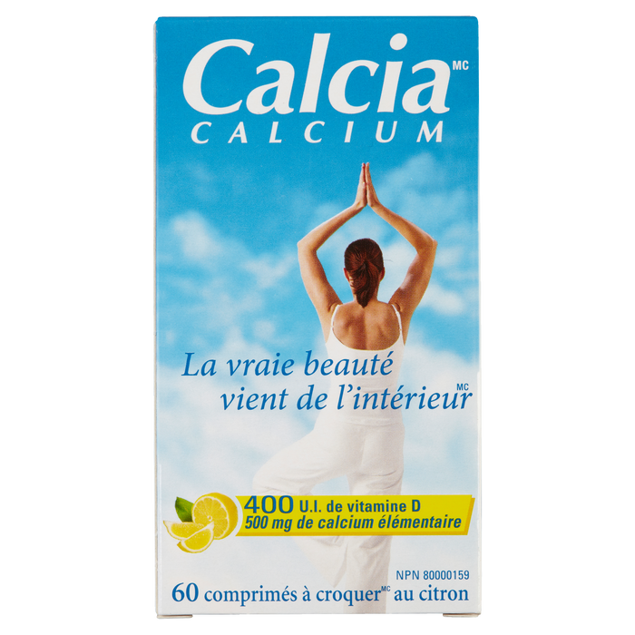 Calcia Calcium 60 Lemon Smoothchew Tablets