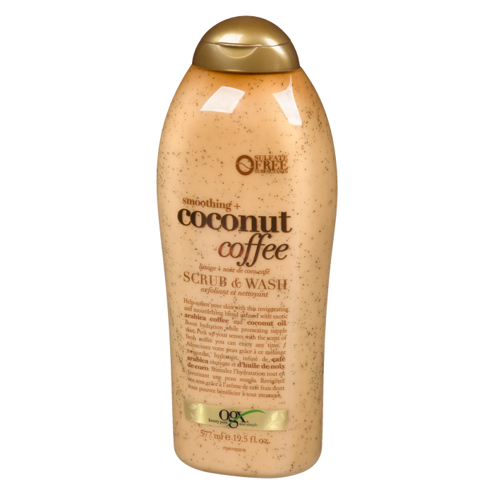 Ogx Scrub Wash Noix de coco et café