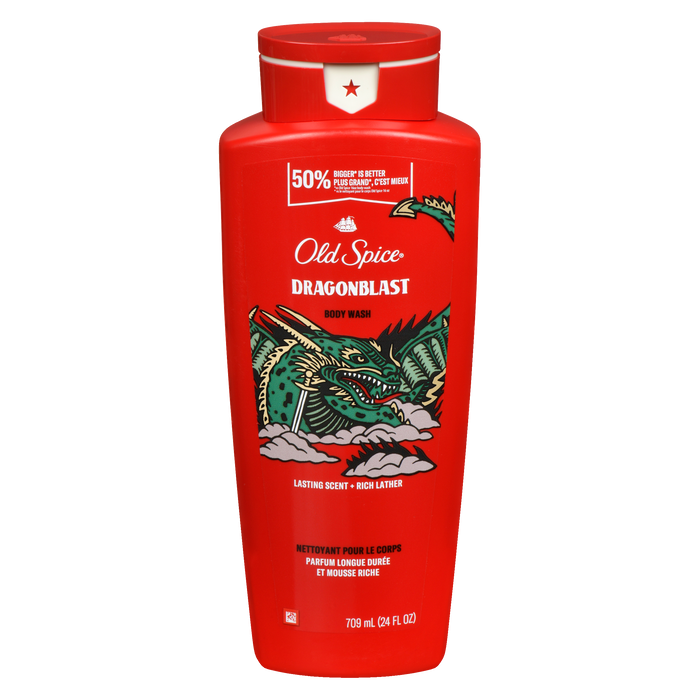 Old Spice Dragonblast Body Wash Bigger