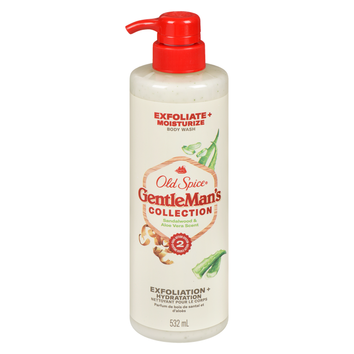 Old Spice GentleMan's Collection Body Wash Sandalwood Aloe Vera