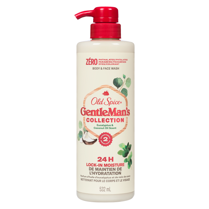 Old Spice GentleMan's Collection Body Face Wash Eucalyptus Coconut