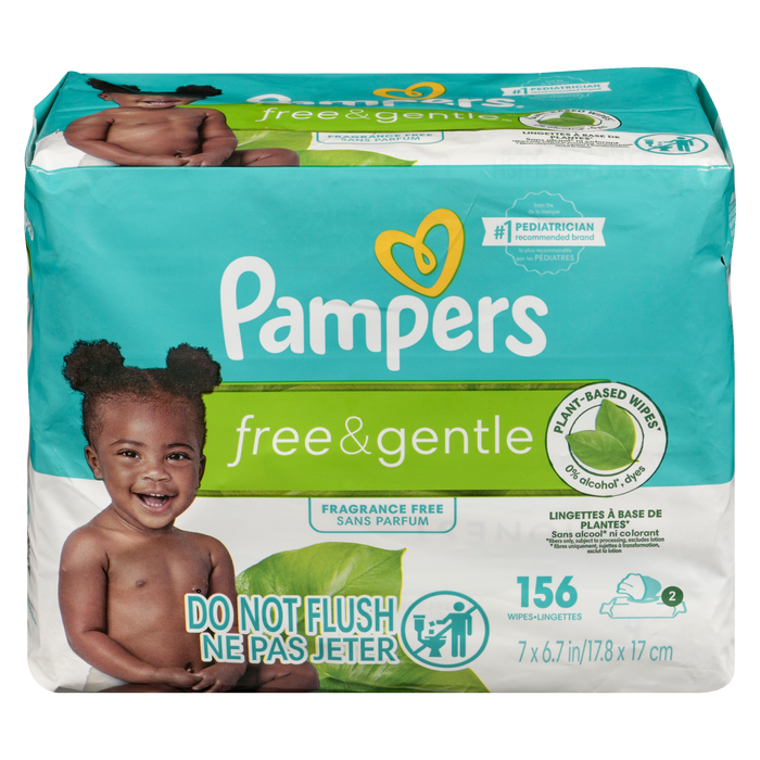 Lingettes nettoyantes Pampers F&amp;G Frgrnc Fr 2S