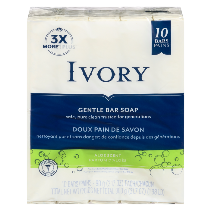 Barres de savon Ivory Sp Aloe 10S