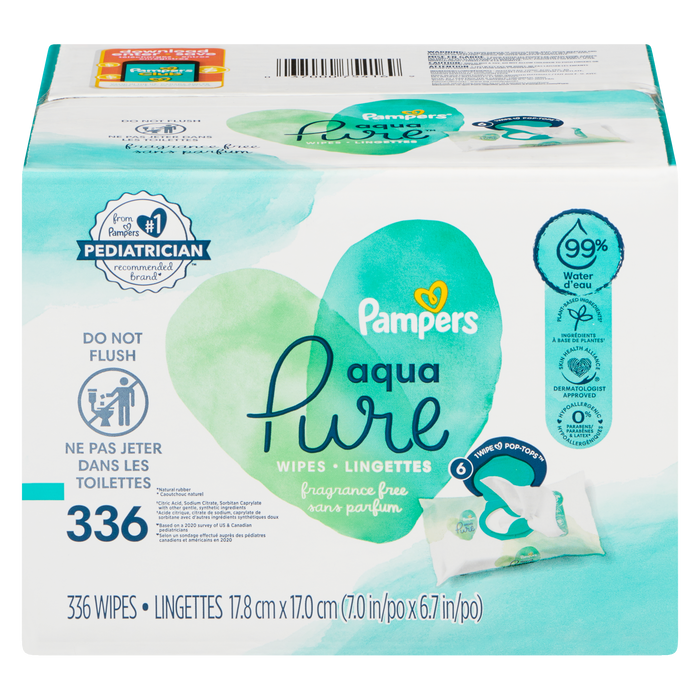 Lingettes Pampers Ap Wip sans parfum 6S