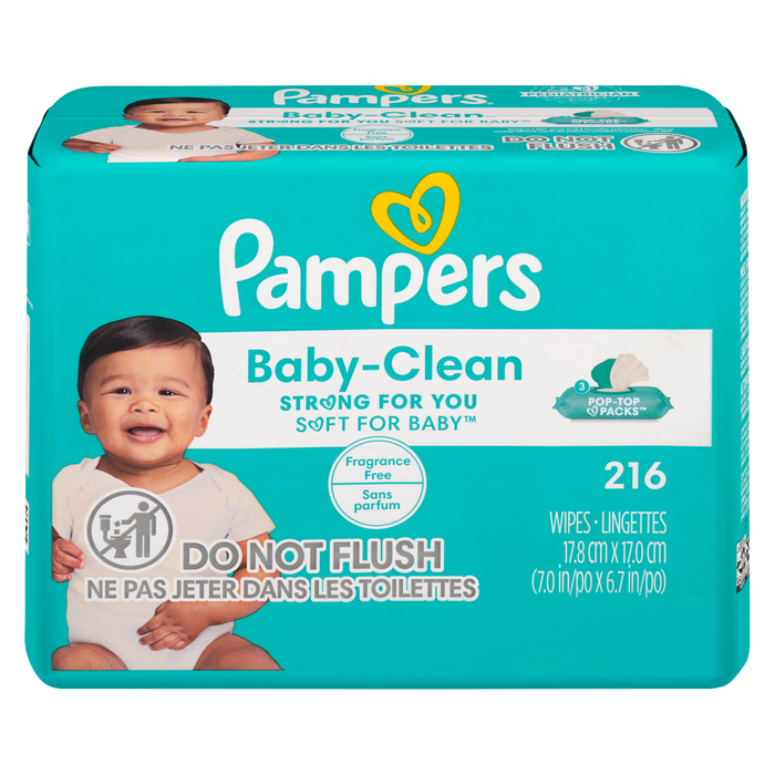 Lingettes nettoyantes Pampers BC Wip Fragf 3S