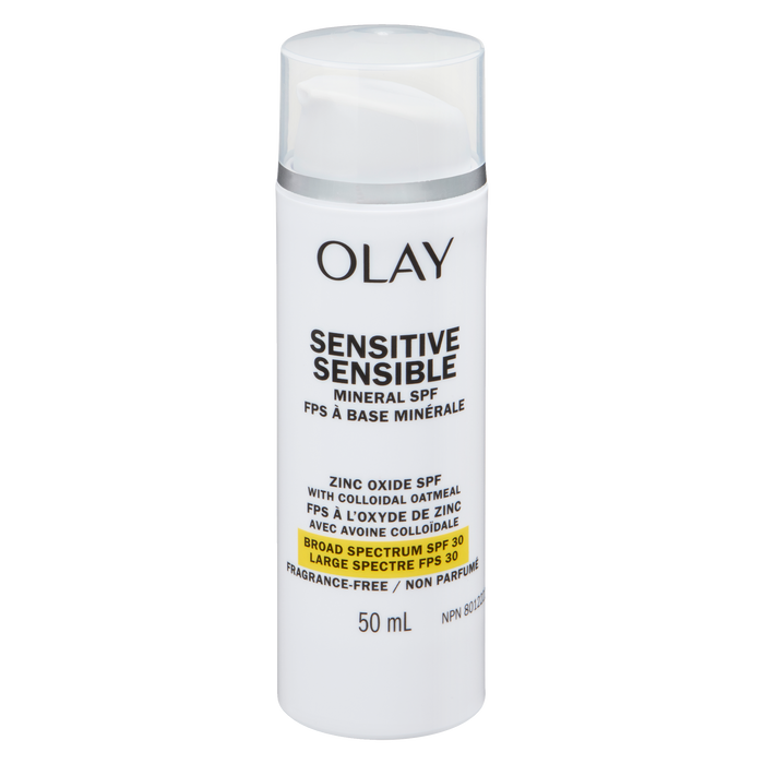 Crème solaire minérale SPF30 de Olay Snstv