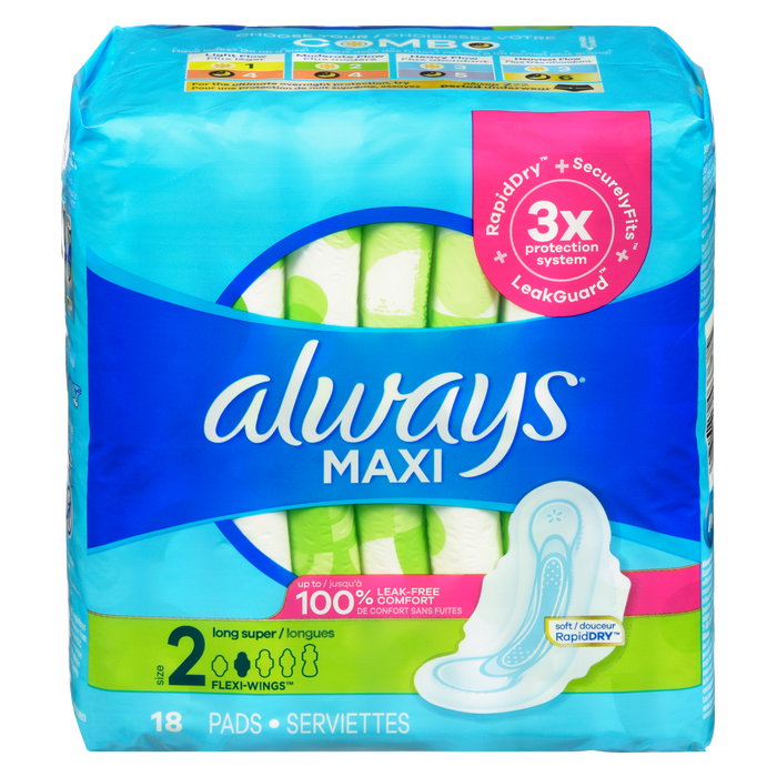 Always Maxi Pad Long Super