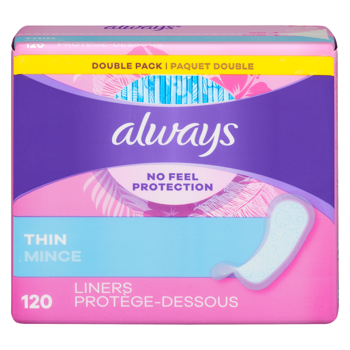 Always Liners Thin Double Pack