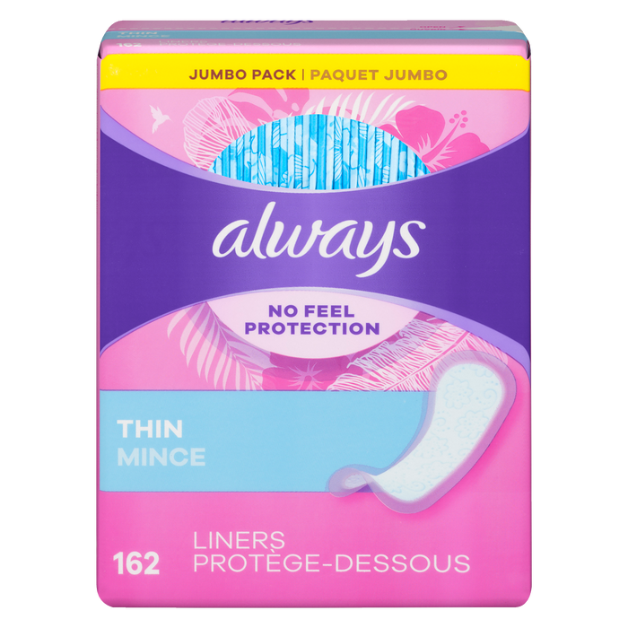 Always Liners Thin Jumbo Pack