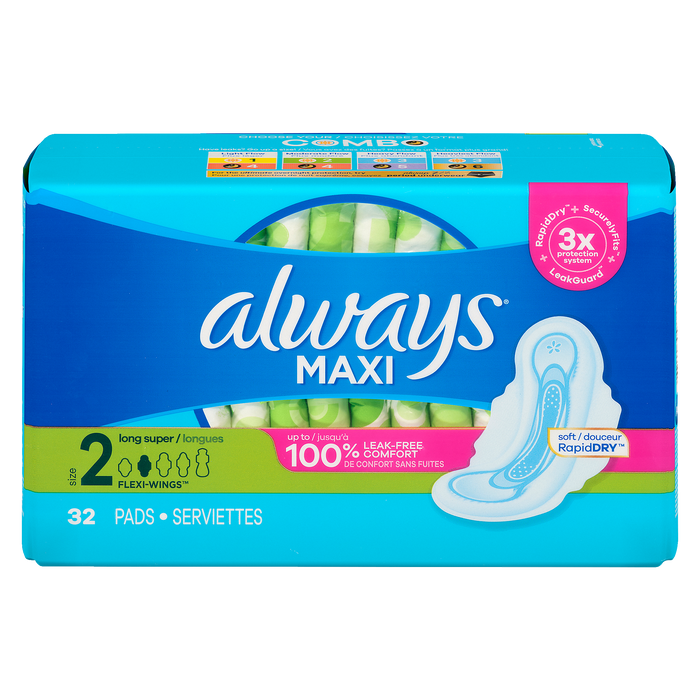 Always Maxi Pad Long Super 2