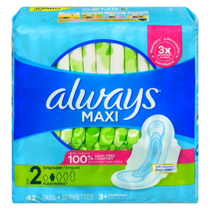 Always Maxi Pad Long Super