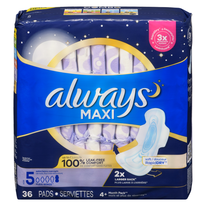 Serviette hygiénique Always Maxi Pad Xhvy de nuit