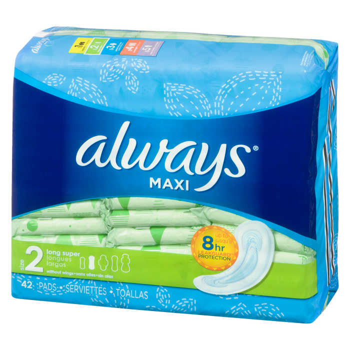 Always Maxi Pads Long Super