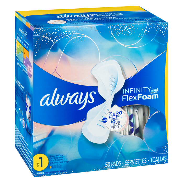 Serviettes Always Infinity Reg Wings